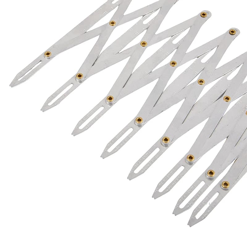 ❤️Buttonhole Spacer Expanding Crafting Guide Rule Sewing Gauge Equidistant Measuring Marking Tool for Grommet Button Holes