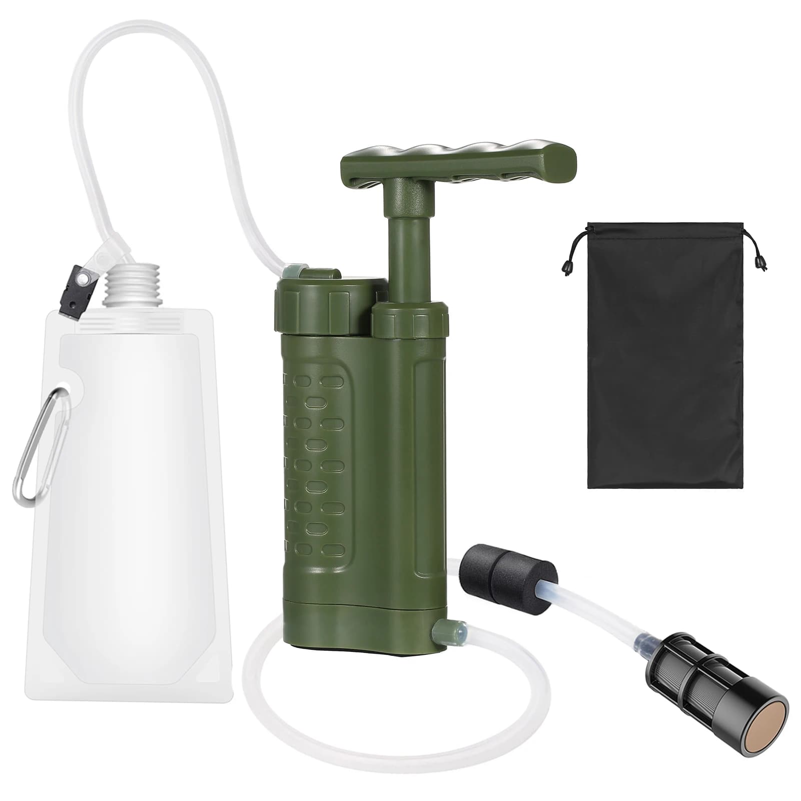 Sistema di filtrazione dell'acqua della pompa del depuratore d'acqua con filtro dell'acqua da 0.01 Micron attrezzatura di sopravvivenza di emergenza esterna portatile per emergenza