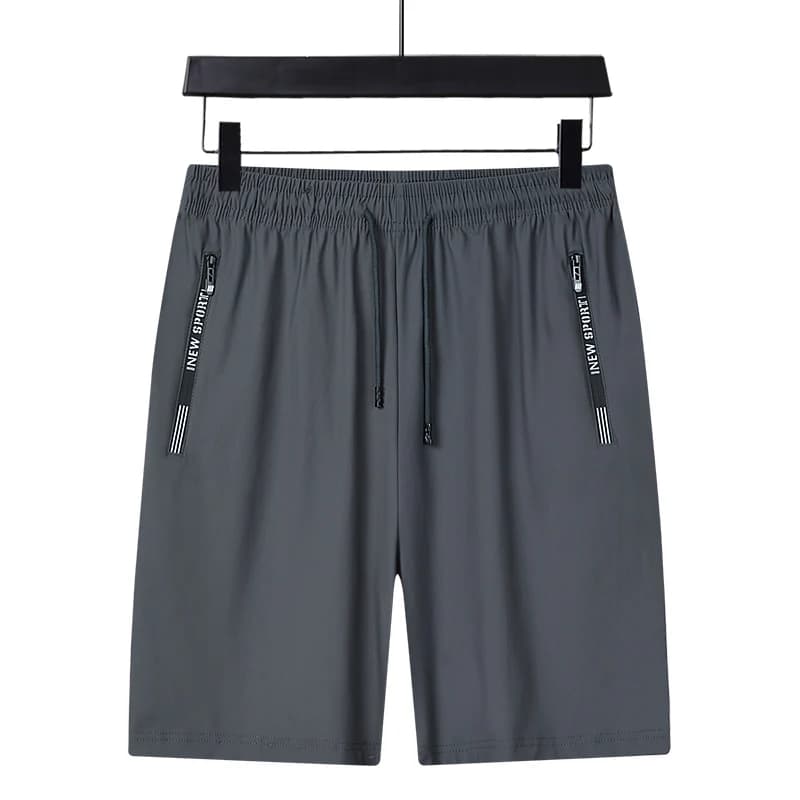 Men's Summer Sports Pants for Cycling, Comfortable, Lightweight, Breathable, in Ice Silk, Five Pockets Casual