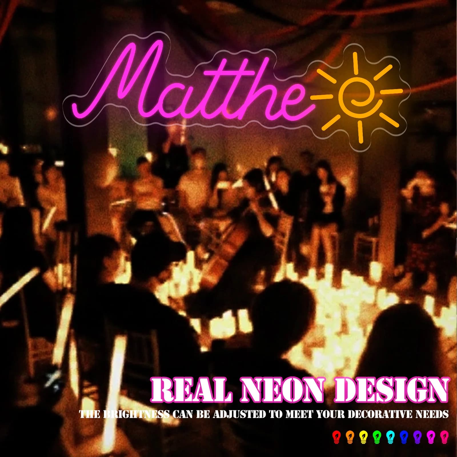 Insegna al neon a LED personalizzata Alimentata tramite USB con nome personalizzato Decorazione da parete per matrimoni Compleanno per feste Regali di Natale di Halloween