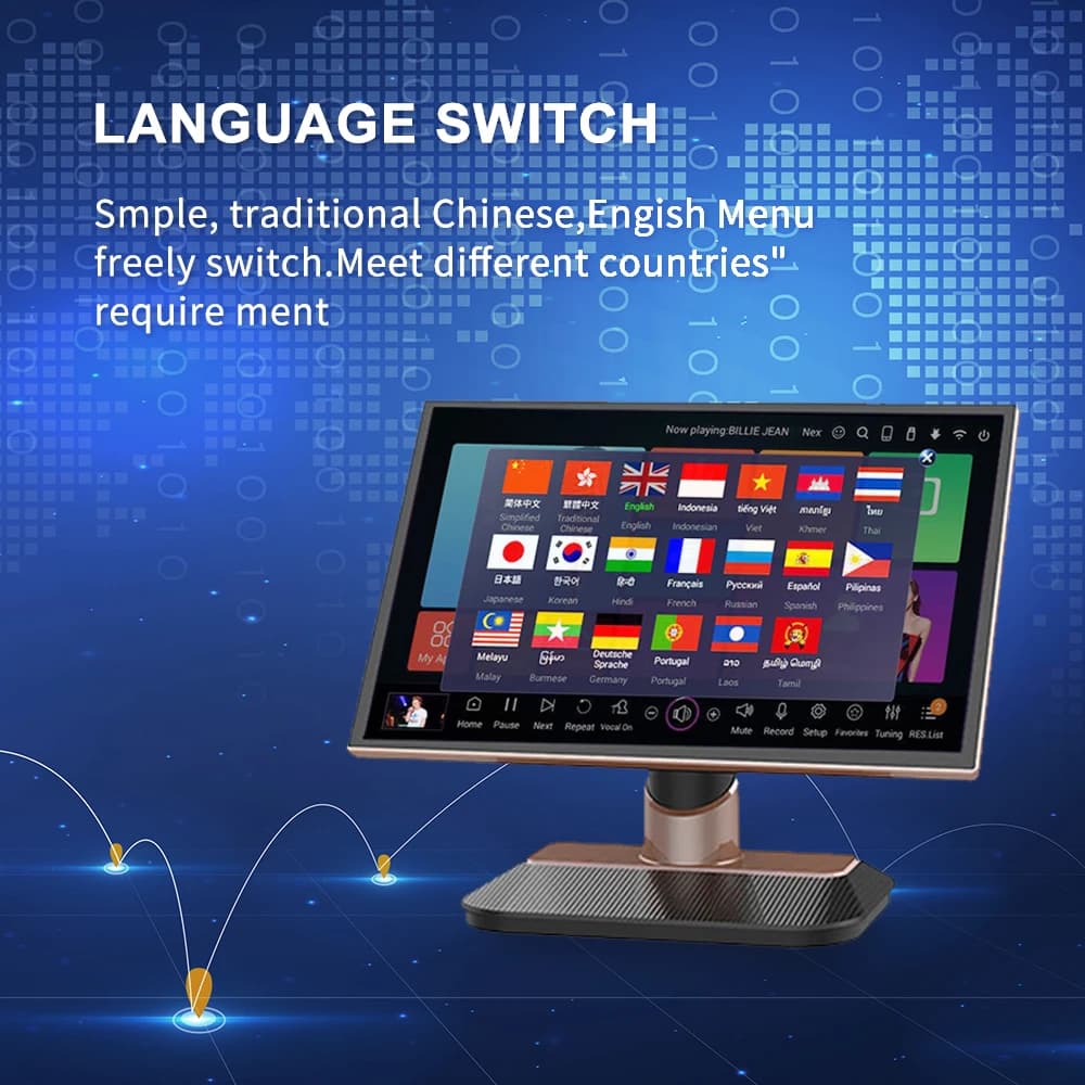 2026new Home Party 19.5inch Professional Smart KTV Karaoke Machine with Full HD Video and for Connectors