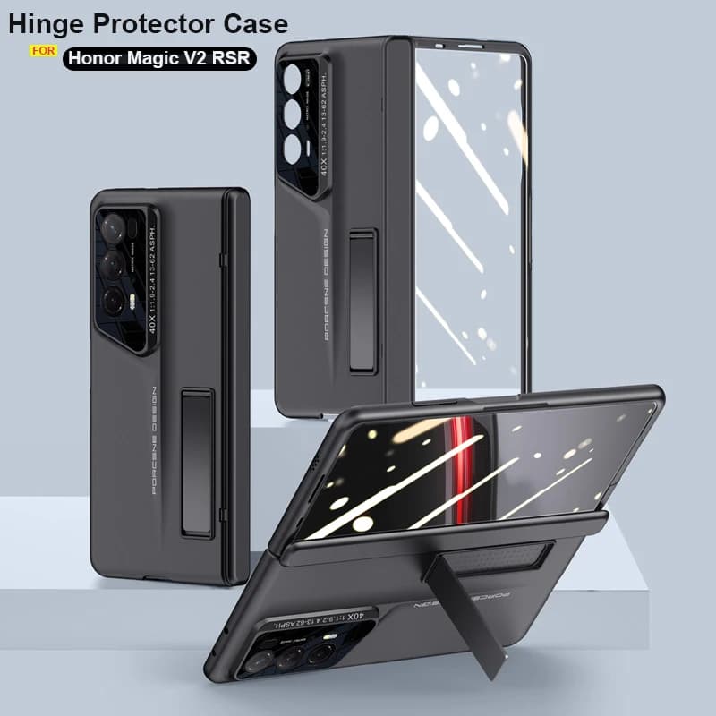 Custodia protettiva originale con cerniera GKK per Honor Magic V2 RSR Porsche Design Cover per telefono Custodia magnetica antiurto Anti peeping Funda