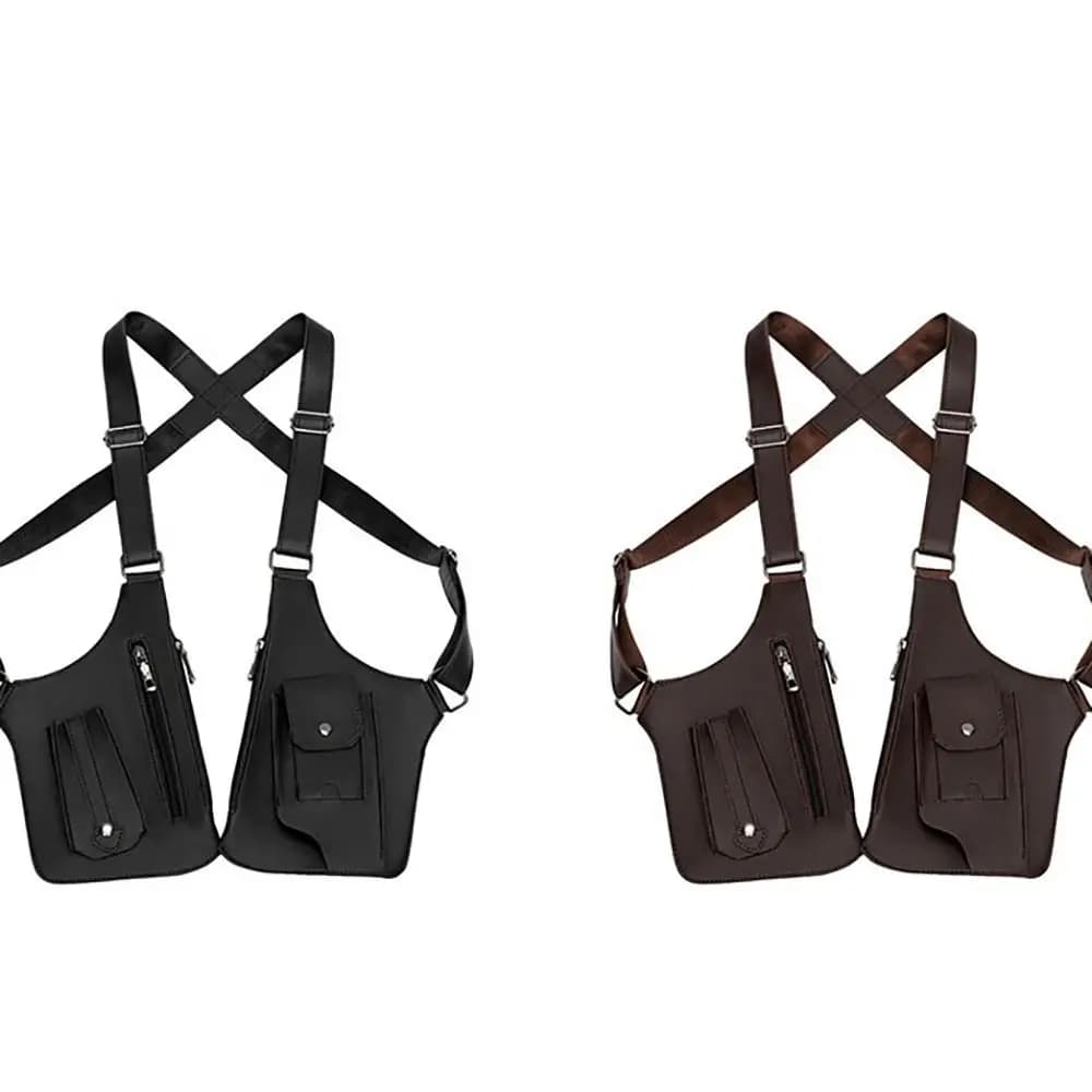 New Anti-theft vest bag Multifunction concealed shoulder bag Women's leather shoulder bag