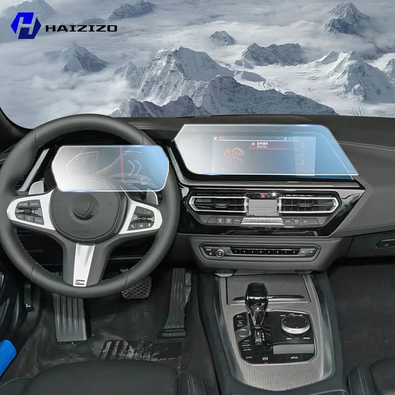 Pellicola Protettiva Opaca per Schermo Interno Auto BMW G29 Z4 2018-2025, Protezione Console GPS Navigazione LCD, Film TPU Antigraffio PPF