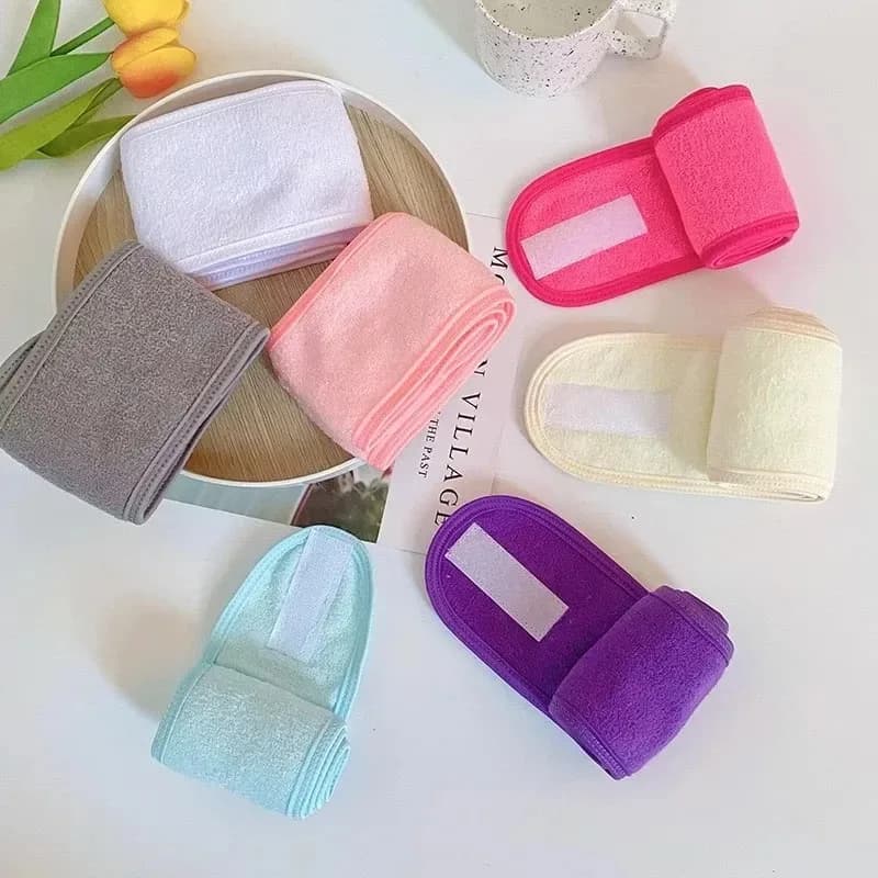 1/3/5 Pcs Headbands Velcro Sports Yoga Hairbands Face Wash Makeup Double Layer Headbands Beauty Hair Straps