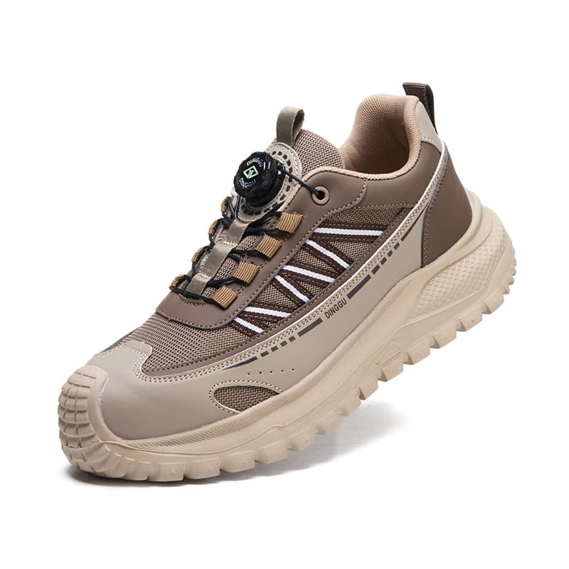 Anti-smash Anti puncture Indestructible shoes Work Sneakers Protection Boots Male New Rotating Button Men Work Safety Shoes