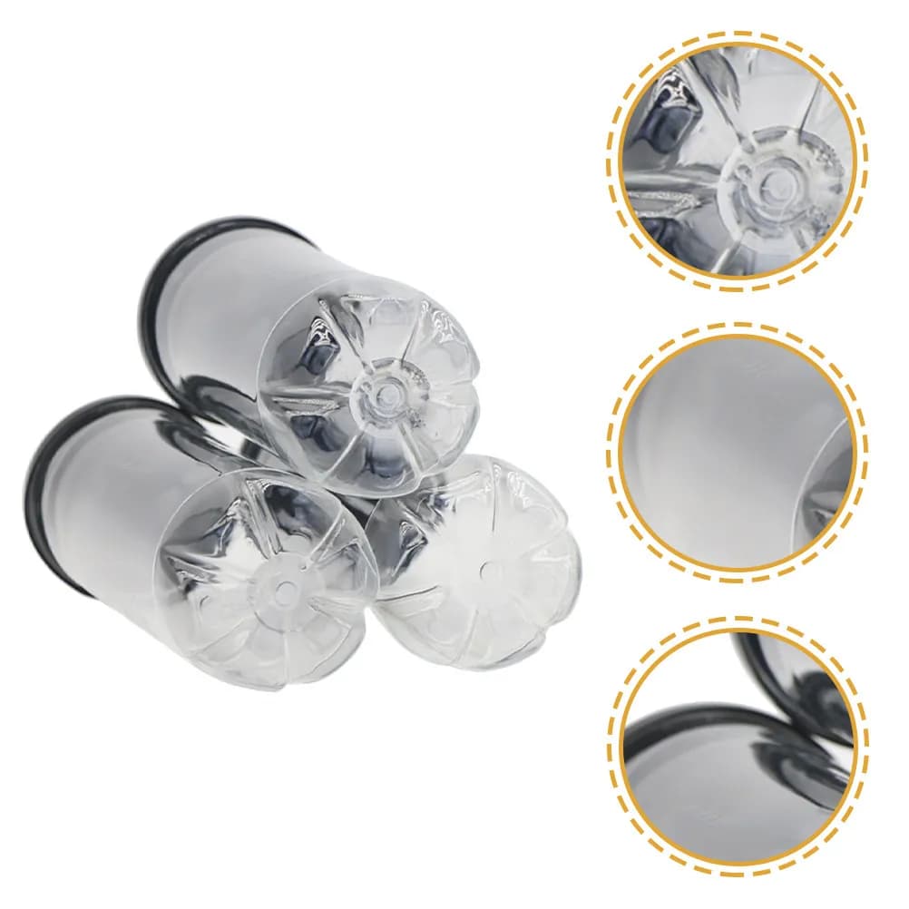 3Pcs Tennis Tube Multi-Function Balls Storage Container Portable Transparent Tennis Ball Holder Sports Organizer