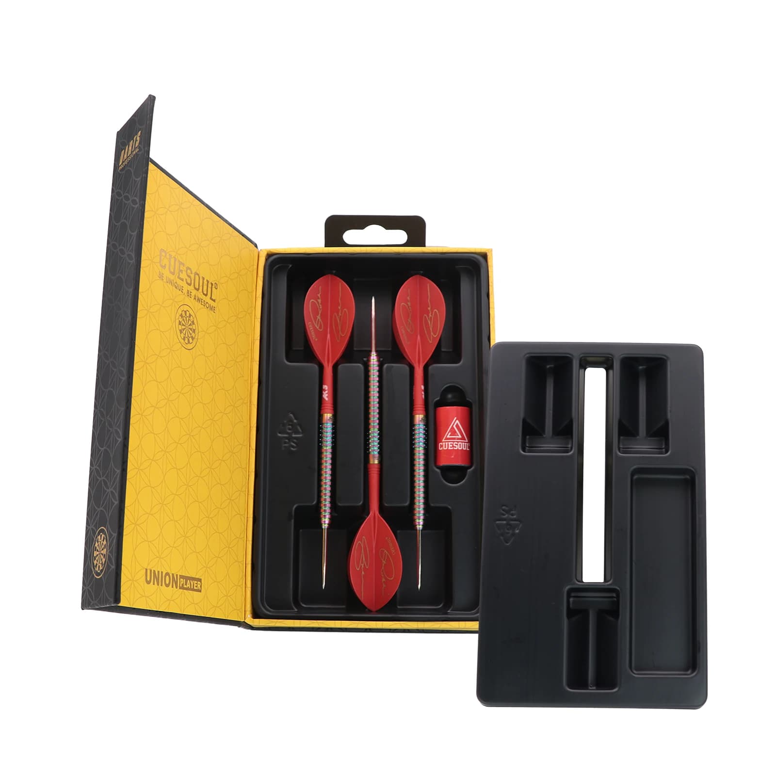 CUESOUL Robbie Barili per freccette con punta in acciaio al tungsteno al 90% verde-22 g