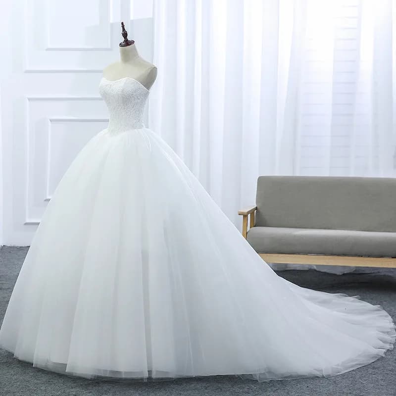 White Bride's Main Wedding Dress High-end Trailing Heavy Temperament Wedding Dress High-end Feeling Outdoor Yarn Customization