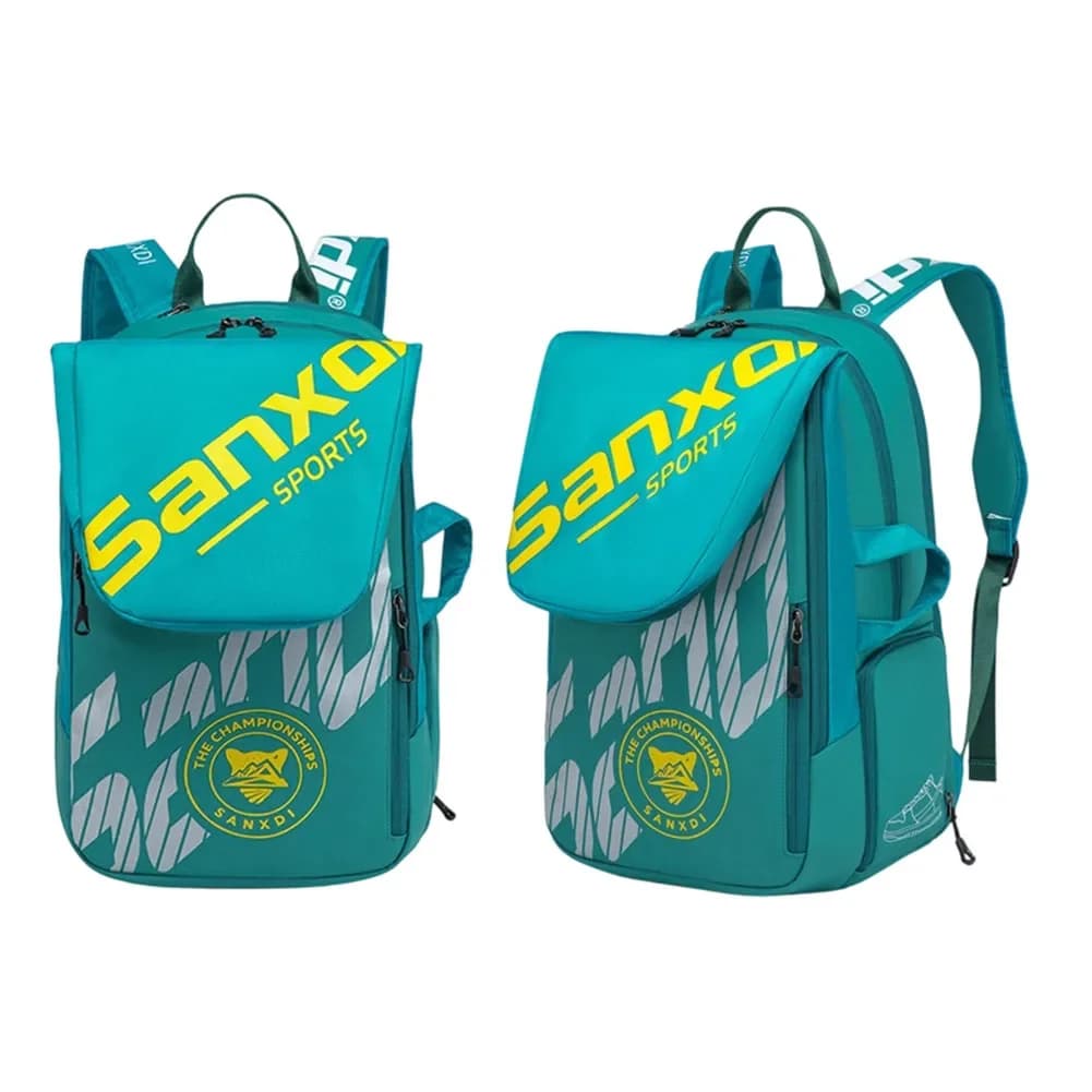 Lightweight Racket Backpack for Tennis Squash Badminton with Protective Insulation Laptop Compartment and Independent Shoe Area