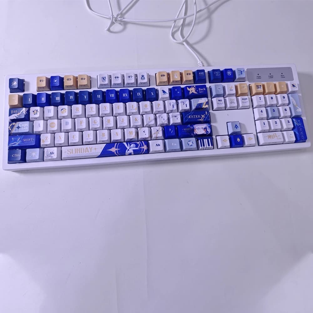 Honkai: Star Rail keycaps Sunday Theme Keycap Game Key Cap Anime 120 Keys PBT DYE SUB Cherry MX Switch for Mechanical Keyboard