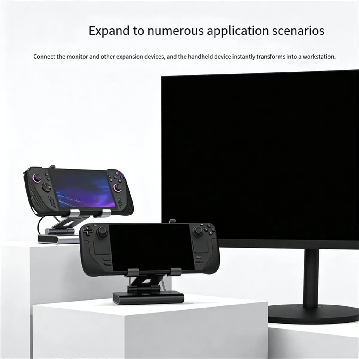Docking Station 4K@60Hz HDR Support Dual Fan Cooling 1000Mbps Ethernet 100W Fast Charging for Ally