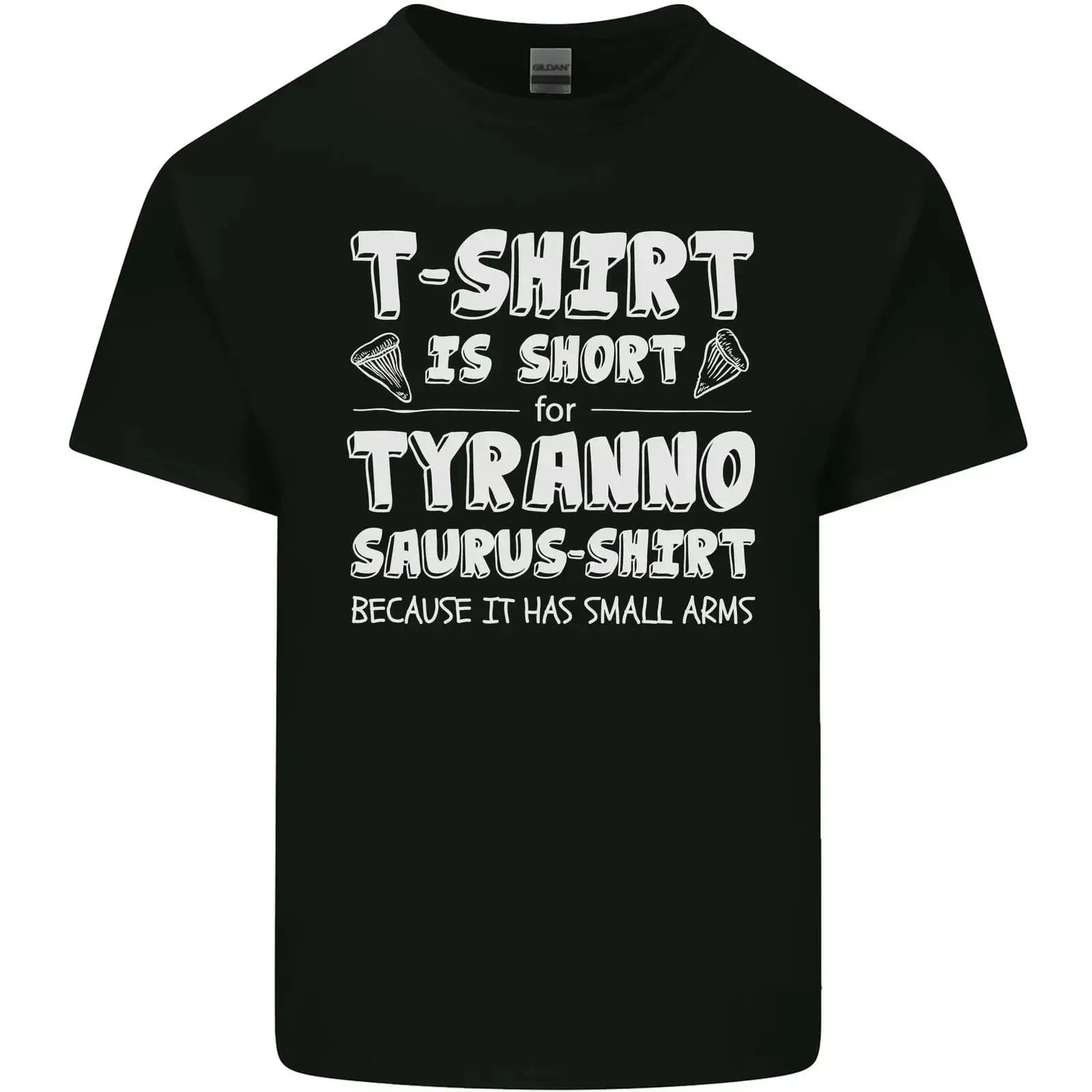 Maglietta in cotone da uomo con stampa divertente di dinosauro Tyrannosaurus Rex, stile vintage, leggermente elegante, abbigliamento di design.