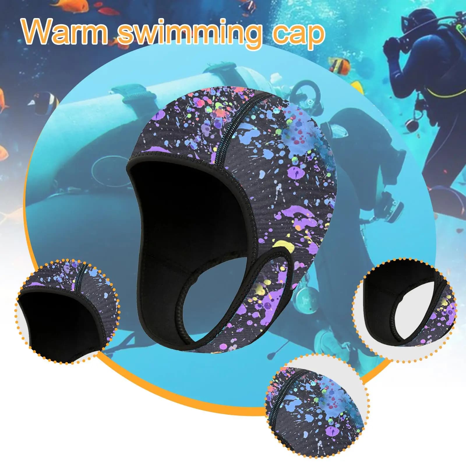 Dive Hood Head Covers Dive Cap Comfortable Dive Cap Surf Head Swim Hat Sailing Snorkeling Kayak Surf