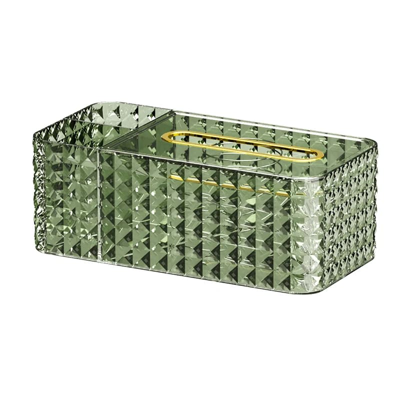 Scatola per fazzoletti con motivo a diamante in ABS Scatola per fazzoletti per riporre il telecomando da tavolo multifunzione creativa per la casa
