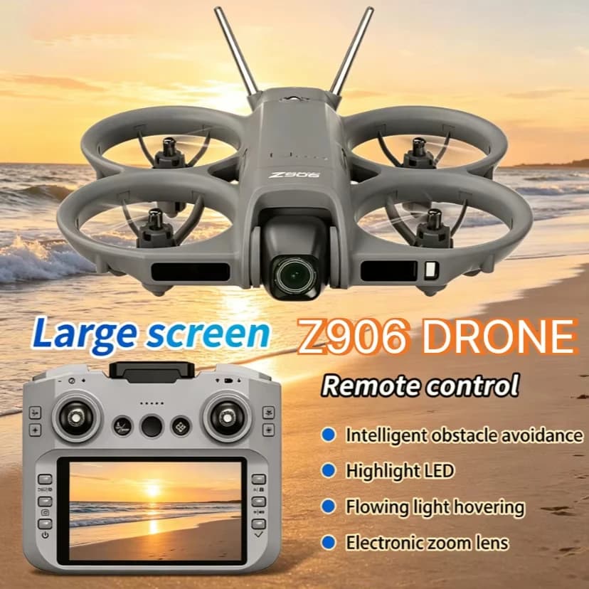 Hot Z906 Foldable GPS Drone 8K Dual Camera 5G WIFI FPV 4-Side Obstacle Avoidance Optical Flow Gyro Smart RC Aerial Quadcopter
