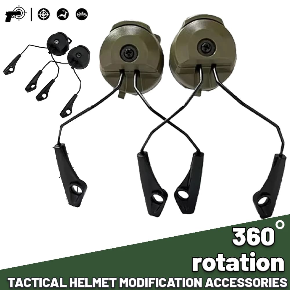 Paraorecchie elettronico ARC OPS-CORE Adattatore per binario per casco Supporto per cuffie tattico per cuffie da tiro Howard Leight Impact Sport caccia