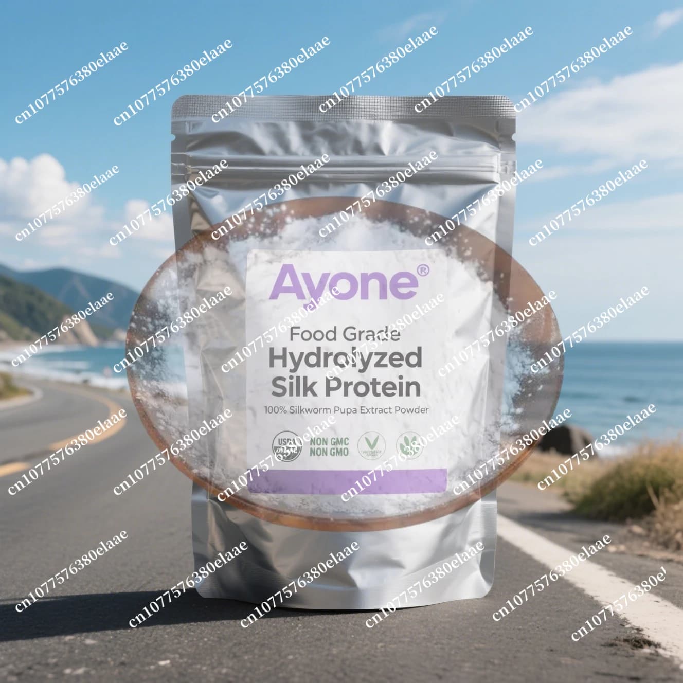 Home Products Soap Creation/Species Hydrolyzed Silk Protein Peptide Powder, Skin Whitening Free Shipping