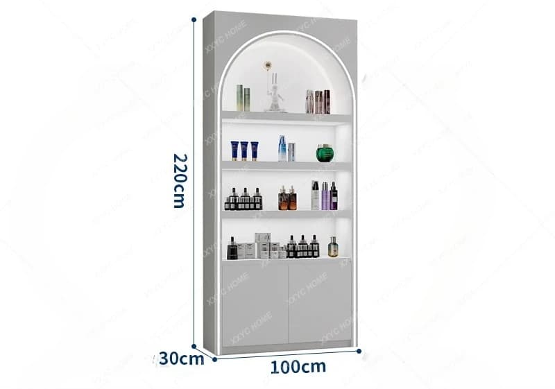 Paint Cosmetics Display Cabinet Nail Polish Products Skin Care Products Beauty Salon Display Cabinet