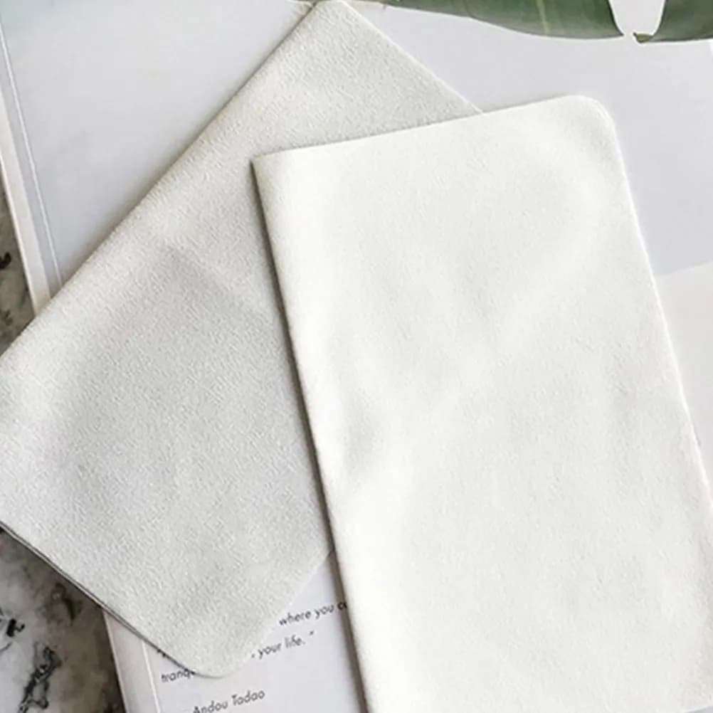 20Pcs Suede Eyeglass Cleaning Cloths Non-Scratch Lens Wipes for Glasses Smartphone Camera Tablet Screens Reusable Soft
