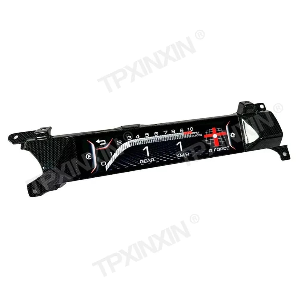 Pannello strumenti co-pilota da 12 pollici per Ferrari 458 2009-2015 TO 812 Stile Cruscotto digitale Sedile passeggero Display in fibra di carbonio