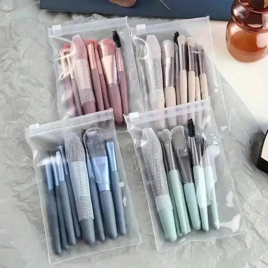 Set of 8-piece multipurpose mini makeup brushes, professional make-up tool kit for fard, illuminating, eye shadow, powder, concealer