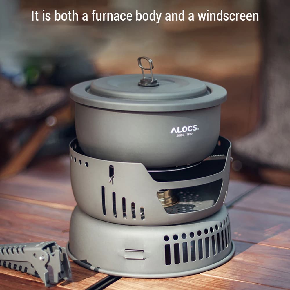 Camping and Backpacking Kitchen Set, Portable Stove, Hiking Kitchen Set, Picnic and Barbecue