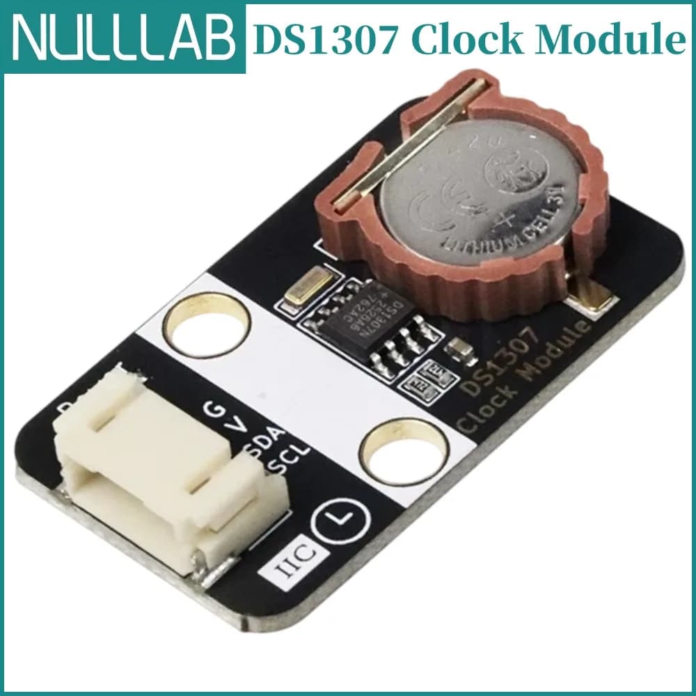 DS1307 RTC Real Time Clock Module CR2032 Battery Backup I2C Arduino ESP32 Raspberry Pi Microbit LEGO Brick Case Housing