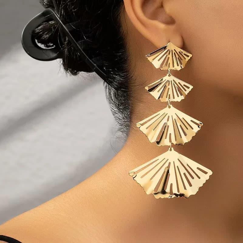 Orecchini Pendenti a Foglia Minimalisti da Donna, Gioielli Eleganti e Delicati per Uso Quotidiano, Orecchini alla Moda in Stile Europeo