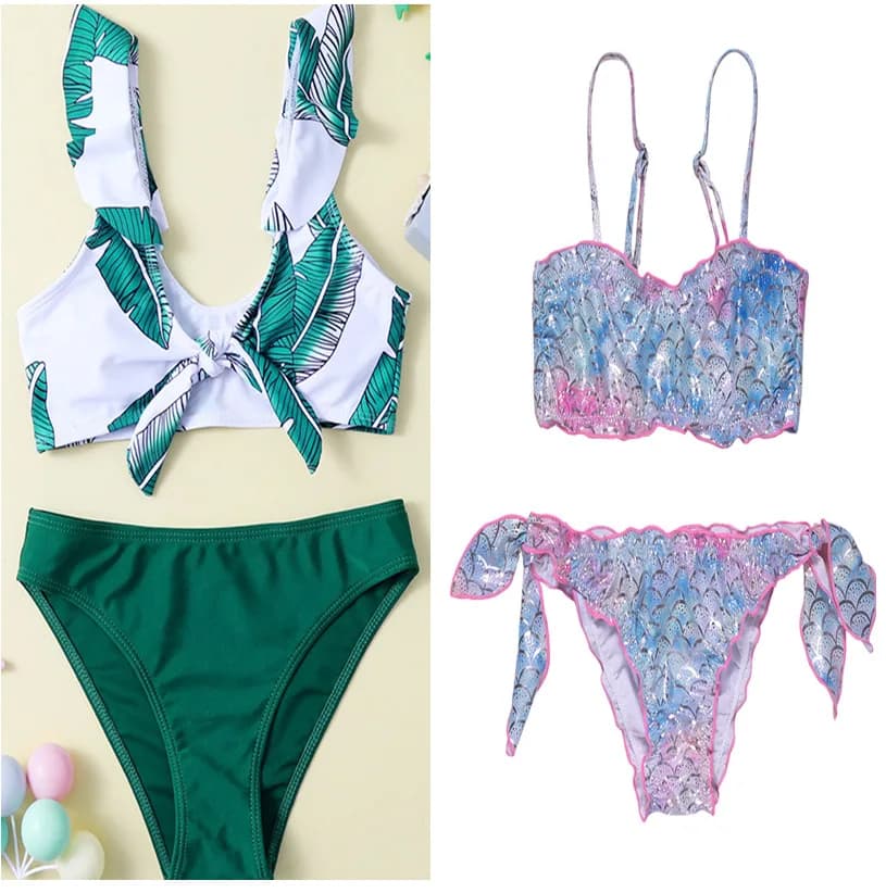 Baby swimsuit, summer swimsuit, beachwear, bikini 130-160 cm 2026