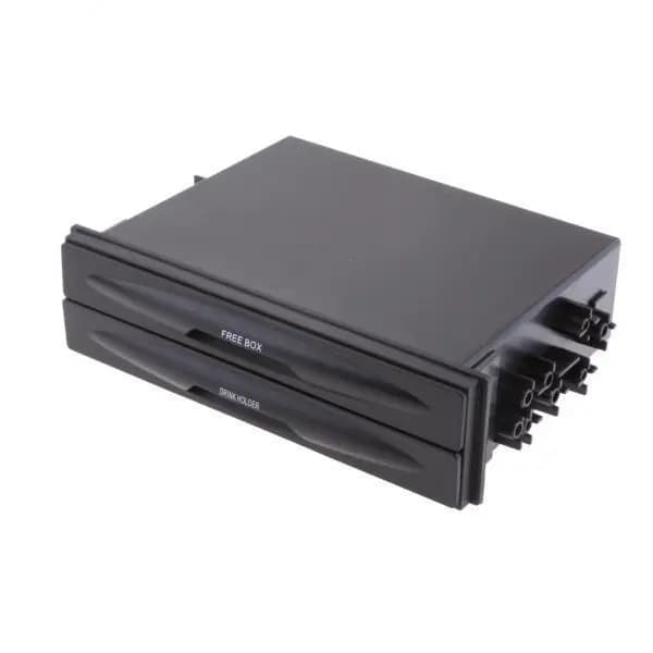 2X Car Double Din Radio Installation Pocket Cup Holder Storage Box Organizer