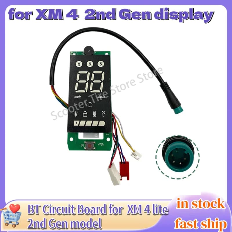 Cruscotto per XM 4 Lite 2a generazione Scooter elettrico Display LCD Misuratore Scheda Bluetooth Parte Accessori di ricambio