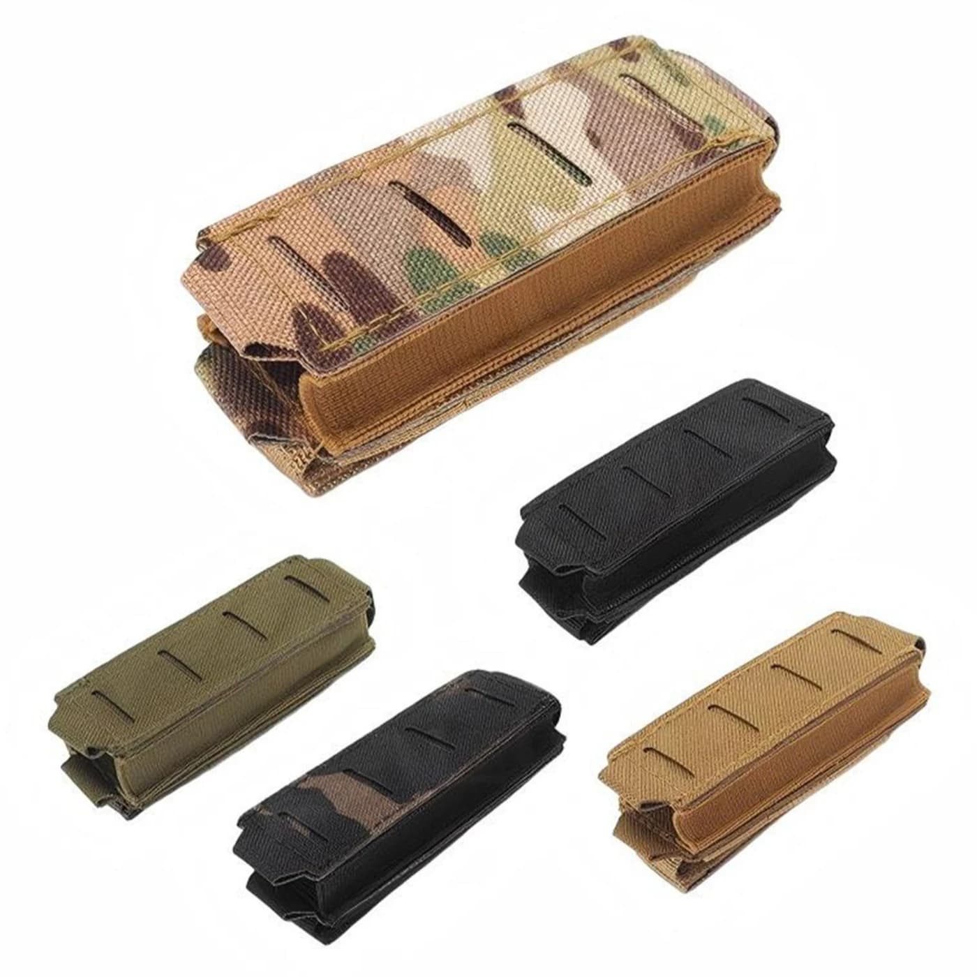 9MM Molle Single Pistol Magazine Pouch Mag Holster Outdoor Hunting Vest Pouches EDC Waist Bag