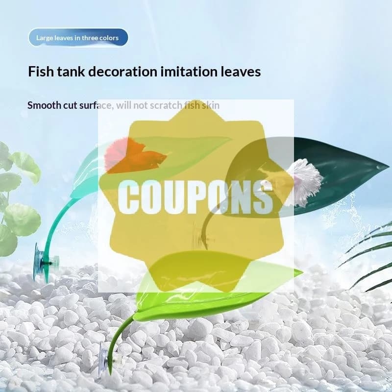 Aquarium Accessories Fish Tank Betta Leaf Fish Bed Fish Rest Spawning Leaf Aquatic Artificial Plant Hammock Simulation Landscap