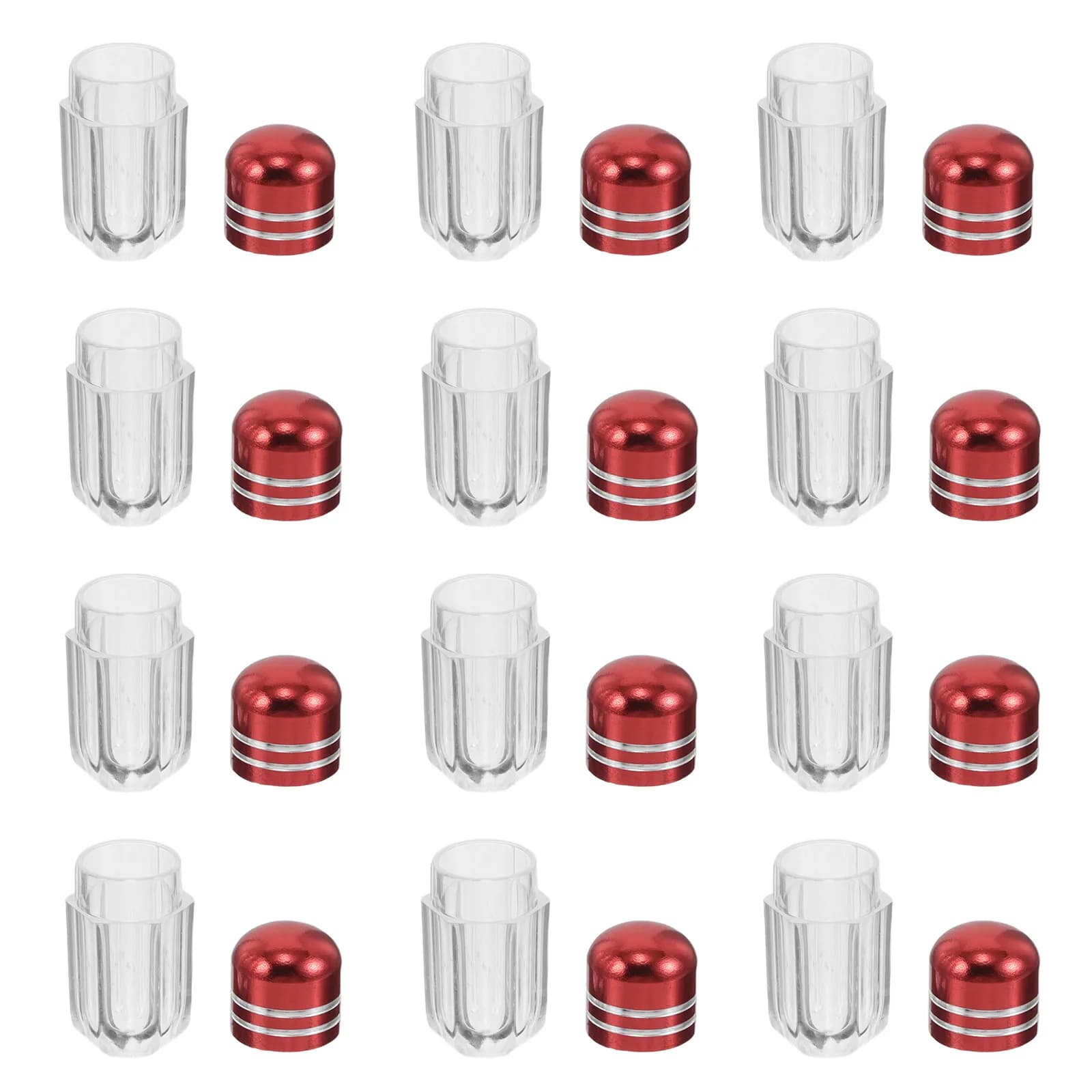 30Pcs Mini Travel Pill Bottles Clear Plastic Compact Cylinder Vials Lids for Capsules Tablets Medication Samples