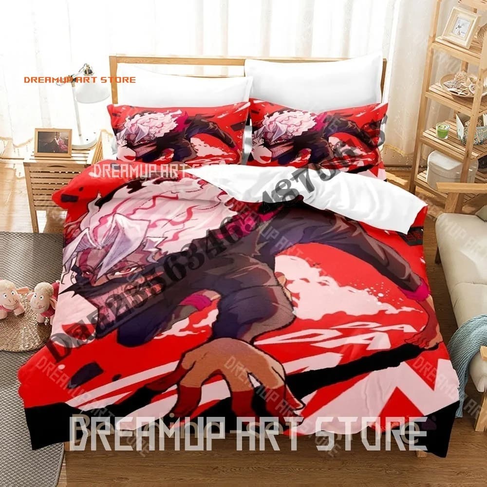 2026 3D Print Dandadan Bedding Set Single Twin Full Queen King Size Bed Set Adult Bedroom Duvetcover Sets Anime Bed Sheet Set