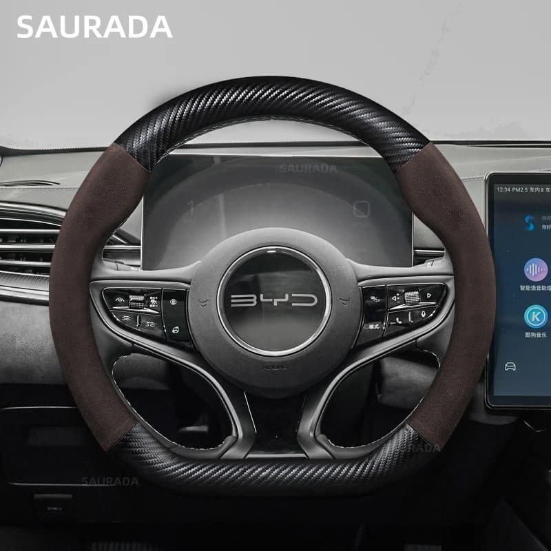New Type Suede Leather Car Cover, for BYD Atto 3 Dolphin DM-i Qin Song Plus Tang F3 E6 Han EV Seagull SEAL SHARK