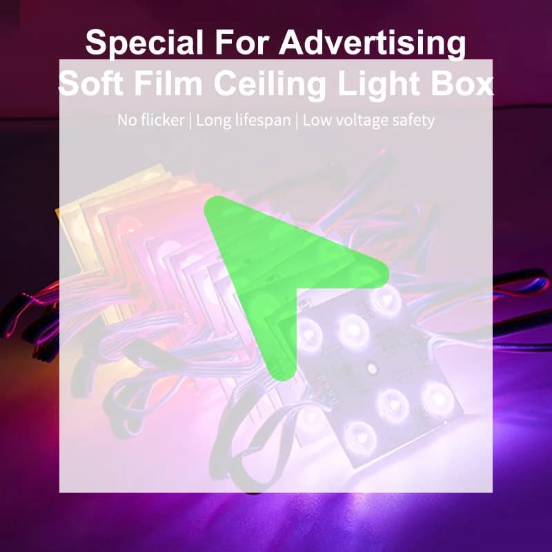 5pcs LED Module CCT 24V Dimmable Diffuse LED Light For Ceiling Advertising Light Box Signboard Backlight Shop Banner