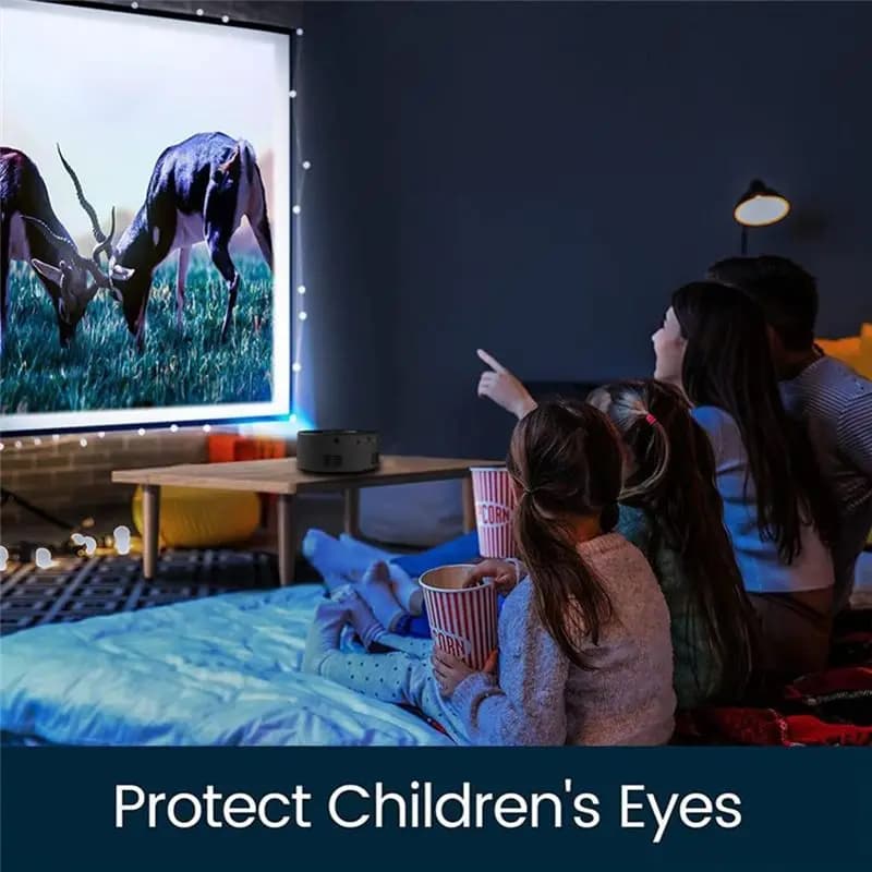 【Hoho】YT200 Mini proiettore portatile Videoproiettore mobile a LED Lettore multimediale per home theater Proiettore per bambini con lo stesso schermo cablato