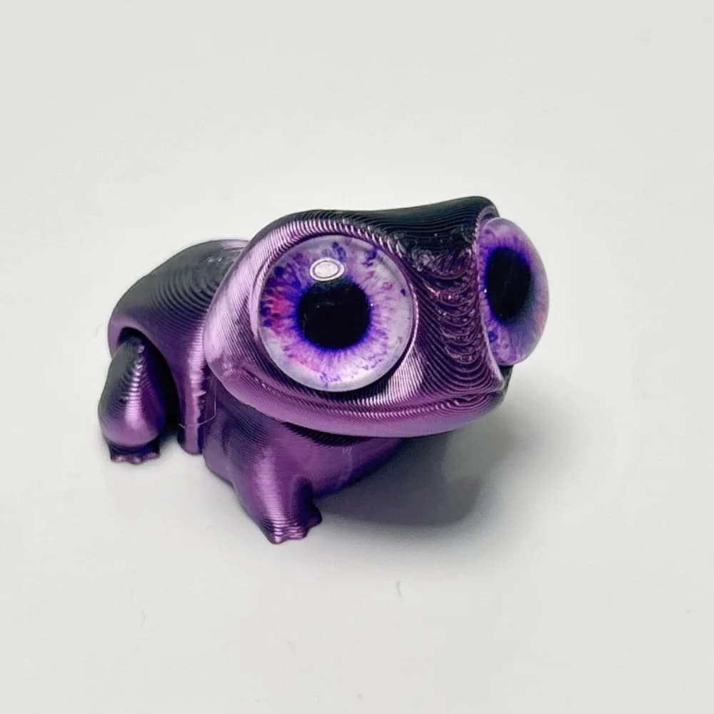 Simpatici Grandi Occhi 3D Stampati Rane Ornamento Del Fumetto Realistico 3D Stampato Rana Modello Artigianato Figurine 3D Stampato Rana Per Bambini