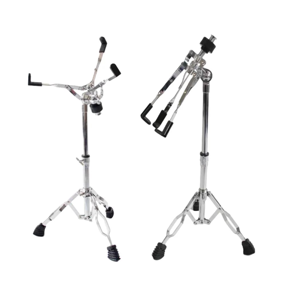 Supporto per rullante, supporto per rullante muto con treppiede a doppio rinforzo per tamburo da 10''-14'' di diametro, pad per batteria