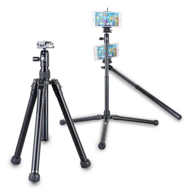 P056 Set treppiede sintetico in alluminio Gimbal Selfie Stand Selfie Stick