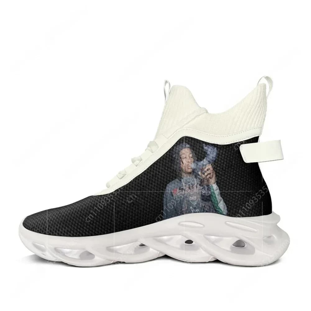 Wiz American Rap Khalifa Singer High Top Flats Sneakers Mens Womens Sports Running Shoes Lace Up Mesh Footwear Custom Made Shoe