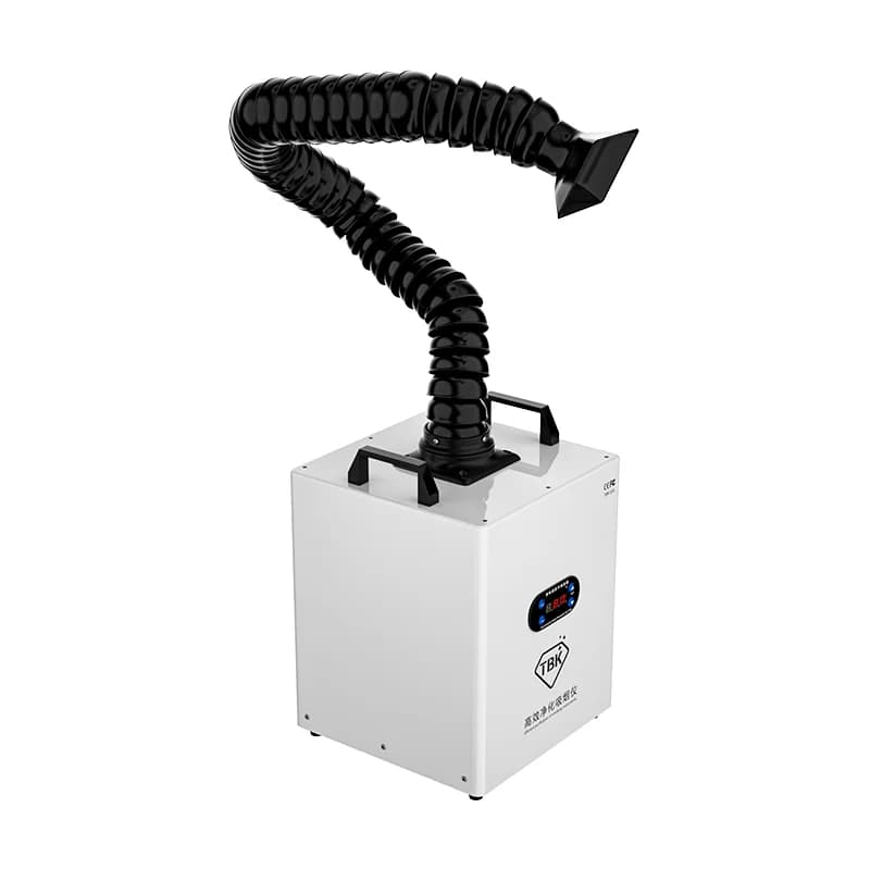 Estrattore di Fumi di Saldatura Portatile TBK 618, Purificatore d'Aria Silenzioso con Tubo Flessibile
