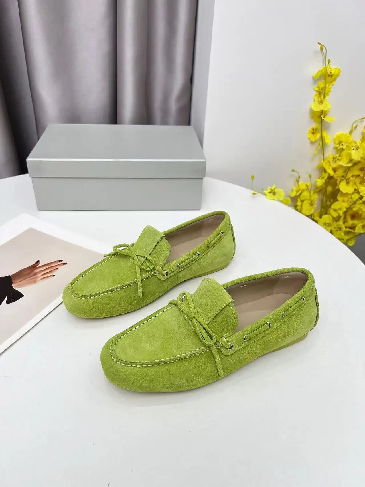 Women's Genuine Leather Shoes Spring-Autumn 2025, New Maternity Shoes with Round Toe and Soft Sole, Flat Model
