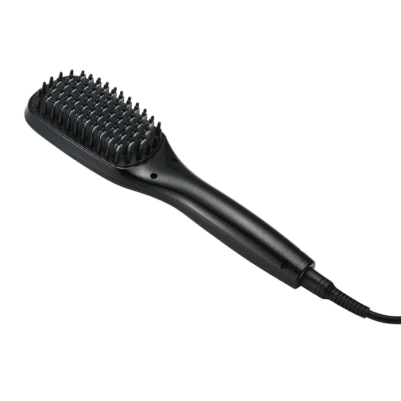 Hot Selling High Quality Private Label LCD Display Hair Straightening Brush Straight Hair Ceramic Flat Iron Electric Hair Comb