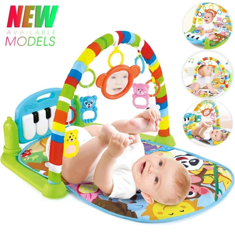 Children's Musical Activity Gym Mat Play Mat Baby Pedal Mat Piano Keyboard Baby Fitness Mat Playground Toys Gift Toys