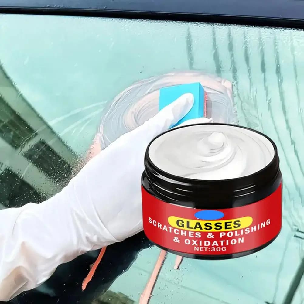 Cera per riparazione parabrezza auto, agente lucidante, pasta per componenti in plastica, trattamento, protezione luminosa, riparazione superficiale lucida dei pneumatici Inte X4I8