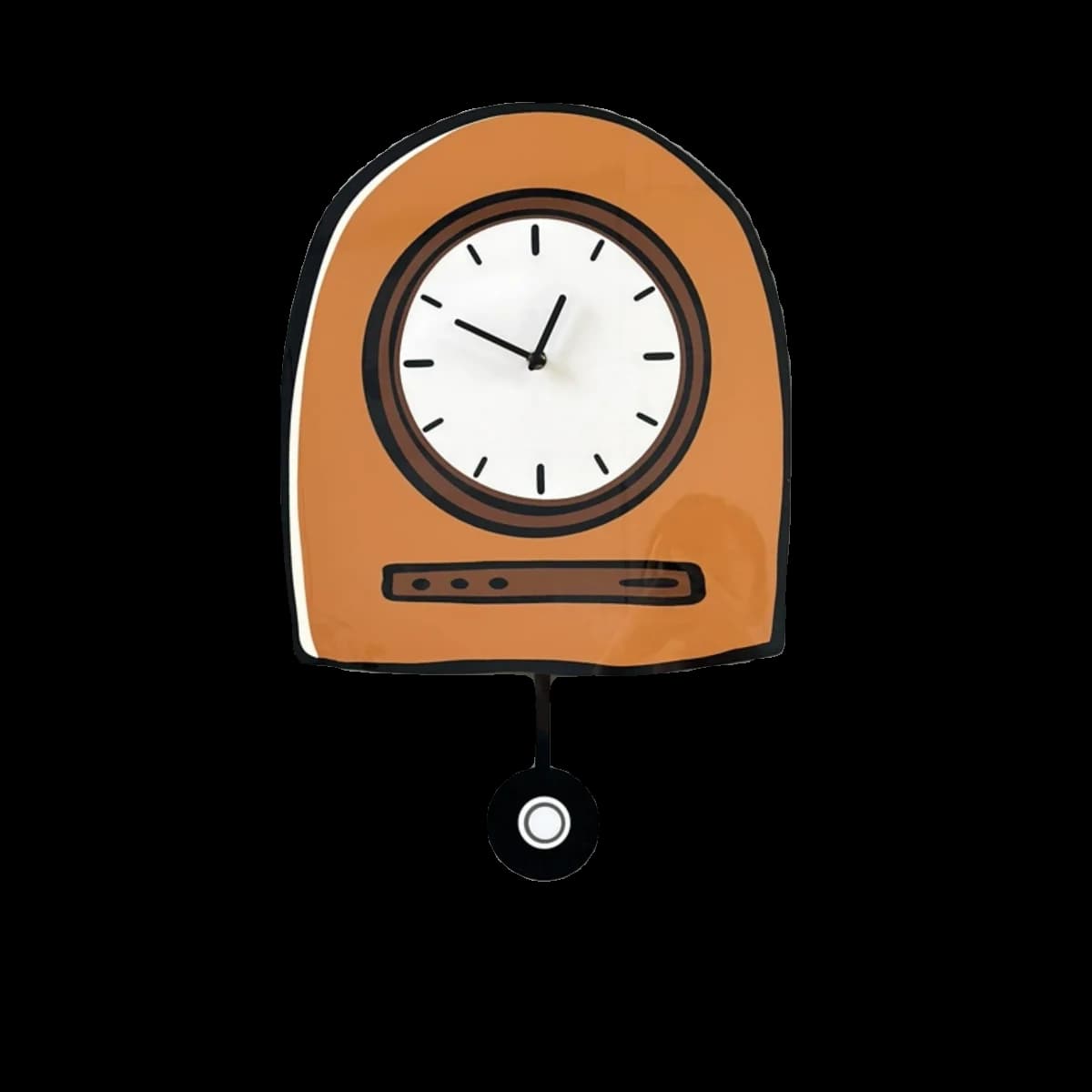 No punch swing clock, household wall clock, silent decorative clock