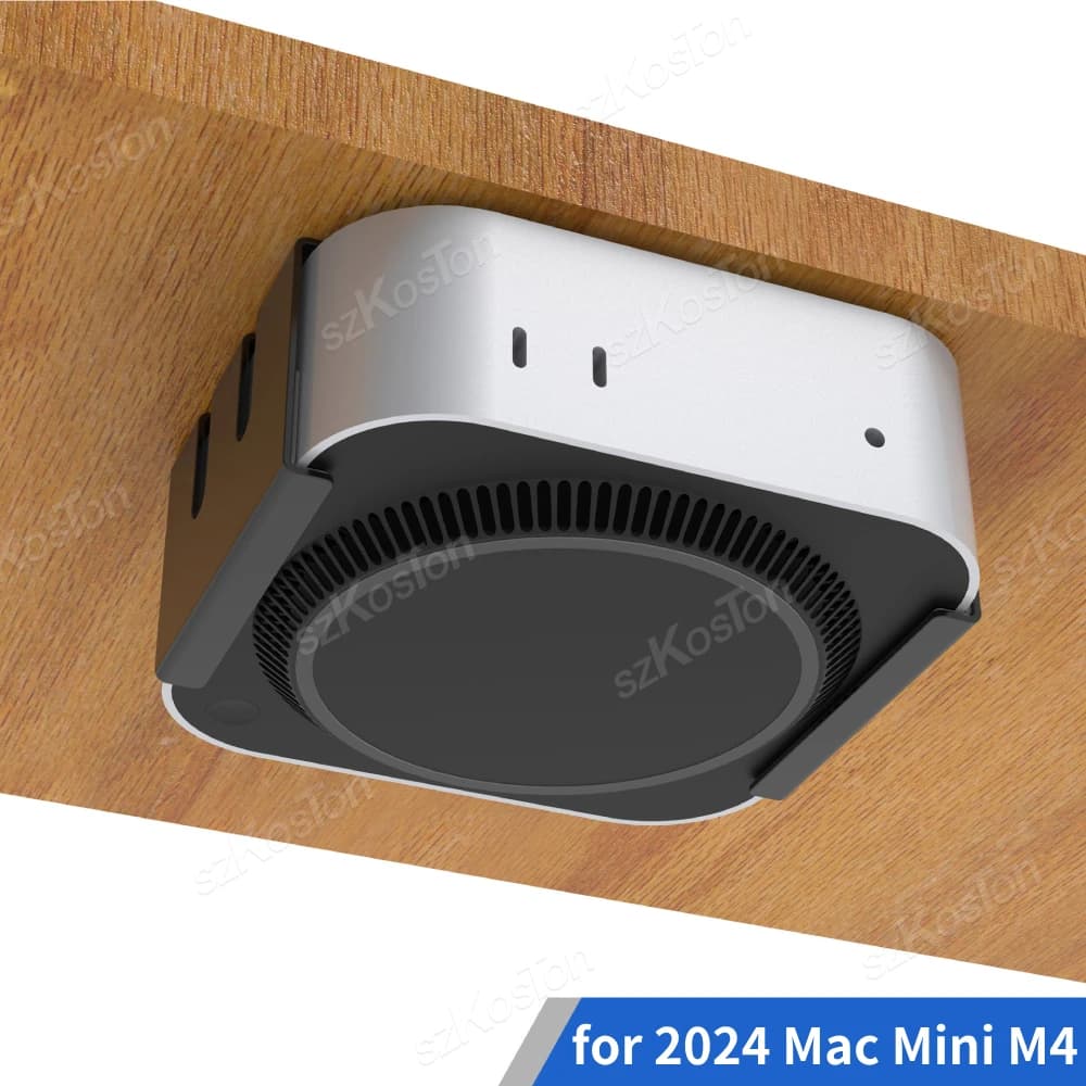 Supporto da scrivania per computer desktop Mac Mini M4 2024 per Mac Mini M4 Pro Accessori per PC Display Supporto per montaggio a parete in metallo